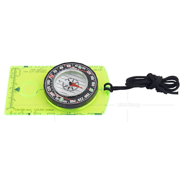 Navigationskompass, vandringskompass, 11 i 1 multiverktygskort bonus, scoutkompass, orienteringskompass, lätt kompass för L, orientering, navigering