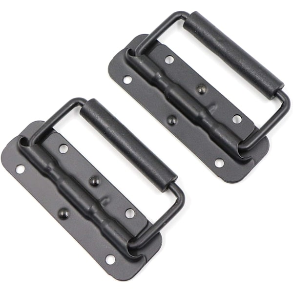 Fällbart handtag 2 svarta handtag (122 mm)
