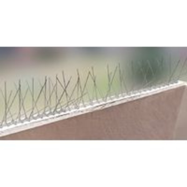 1 meter anti-due piges pigge 3 rækker i polycarbonat - kvalitetsløsning til fuglekontrol