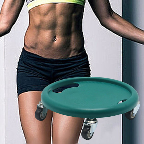 Abdominal Disc Wheel Roller Trainer, Bærbar Trænings Slider Fitness Roller Glidende Disk Gym Udstyr Mænd