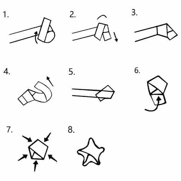 1620 ark med origami-stjernepapir, tosidig, 27-fargede dekorative papirbånd (regnbuefarger)