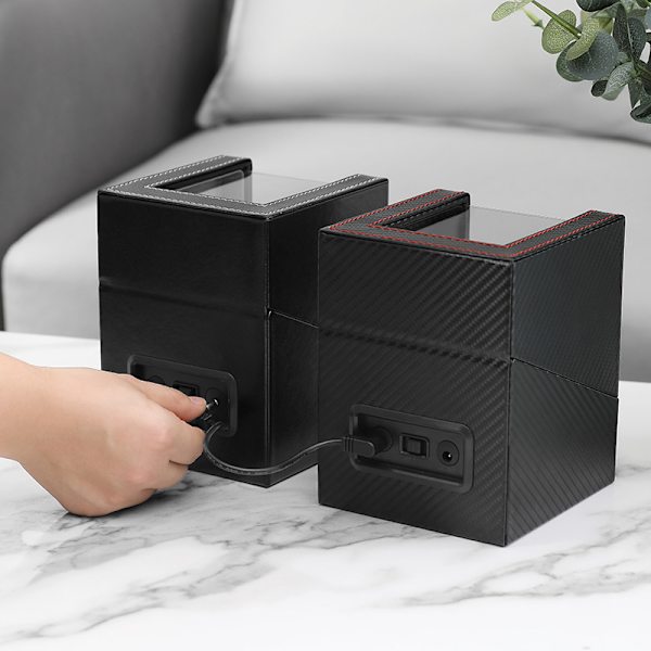 Brun Ultratyst Rotation Varv Per Dag Watch Winder Box Smycken Watch Box