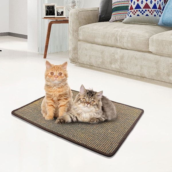 Cat Scratching Mat - Sisal, slitstark, halkfri, lämplig för golv
