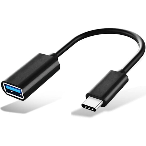 USB C til USB 3.0 Adapter, 5Gbps USB Type C Hann til USB A Hunn OTG Kabel, Kompatibel med iPhone 16 Pro Max/15 Pro Max Plus, iPad Pro, MacBook Pro/Ai
