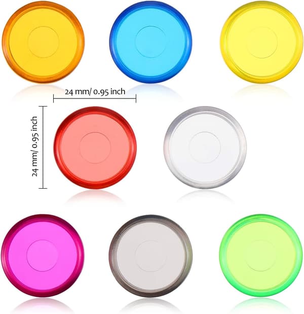 88 stk. Mini Plast Discs Multicolor Binding Ring Discs Udvidelses Discs til Tilføjelse af Ekstra Sider, Noter eller Kunstværker