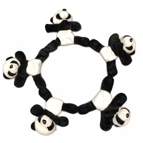 Söpö panda plyysi nukke jääkaapin magneetti (5 kpl)