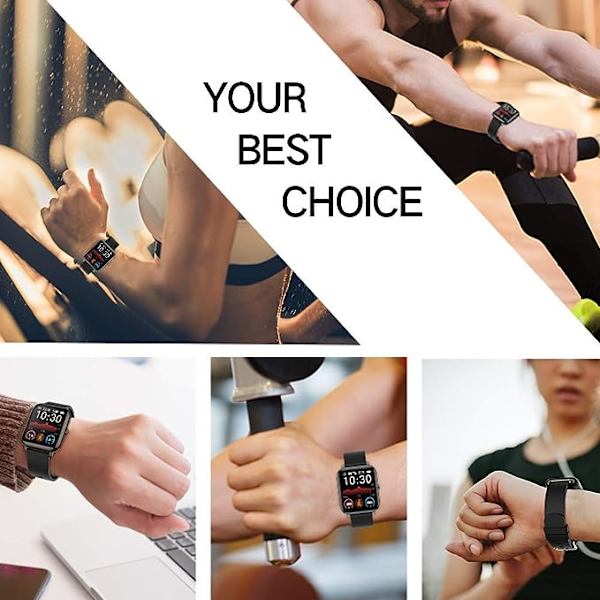 P22 P32 P36 Smartwatch Rem, 20mm Blød Silikone Udskiftningsrem Justerbar Sportsur Remme til Smart Watch