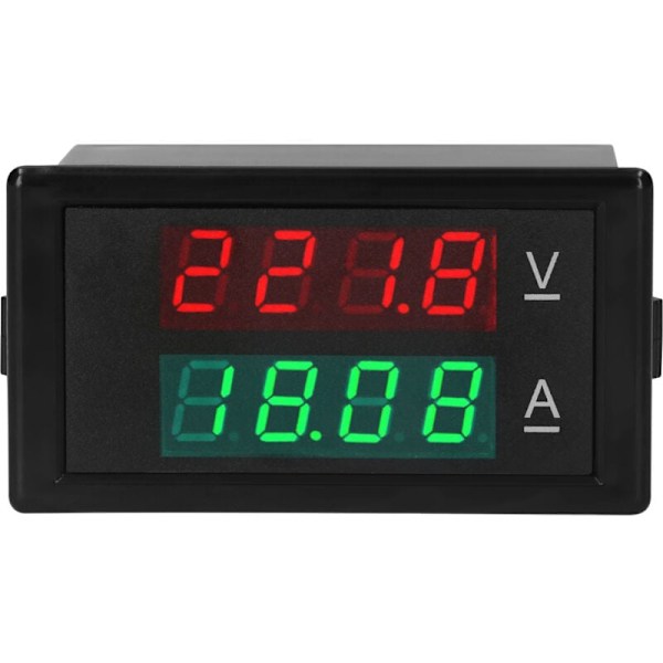 Digital voltmeter amperemeter strömspänningstestare volt amptor ampstor ample meter ampere röd grön dubbel display digital multimeter multimeter