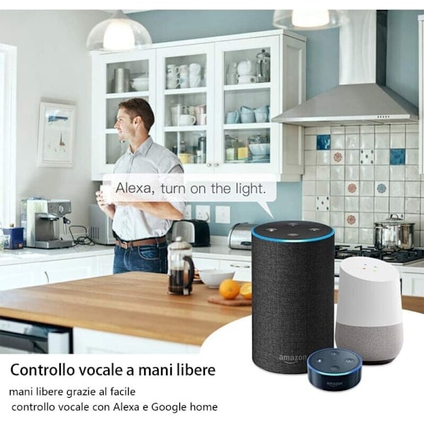 Bryter, Smart WIFI-bryter Hjem Strømbrytere Mobiltelefon Fjernkontroll Tidsbryter for husholdningsapparater (10A)