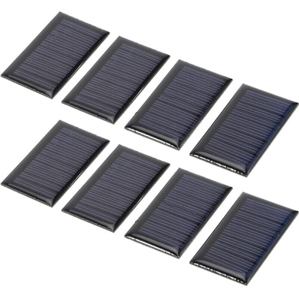 8 kpl 30MA 5V Mini aurinkokennopaneelit DIY Aurinko epoksilevy Sähkölelut Materiaalit Aurinkosähkökennot