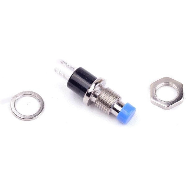 24 kpl 1A 250V AC 2-napainen SPST hetkellinen minipainonappikytkin normaalisti auki, minihetkellinen painonappikytkin 7 mm Arduino DIY:lle