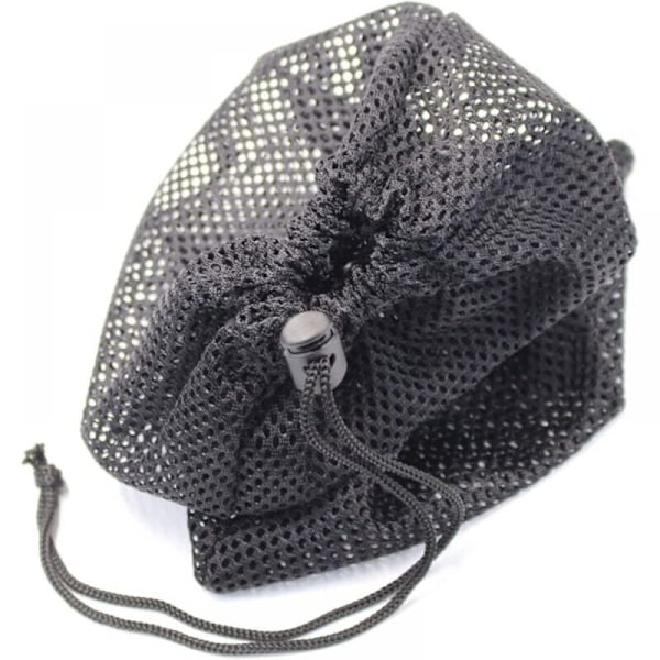 5 stk. 45x35cm Sort netpose, slidstærk nylon snørepose - Lille rejsetaske organizer