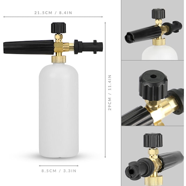 Lumikiekkosuihkun pullon ruiskutuspäivitys Karcher K2 - K7 Pukkr, 1 sarja