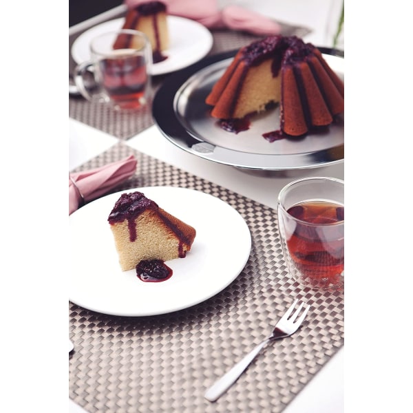 Essentiella dessertgafflar, rostfritt stål