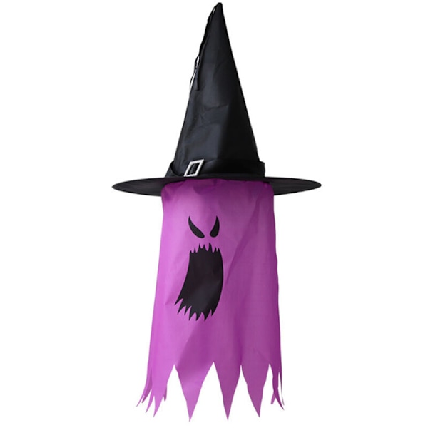 Halloween dekoration hatt färgglad lysande häxhatt plats layout rekvisita kjol trollkarl hatt spökehänge