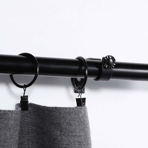 Säädettävä verhotangon pidike 20-28mm verhotangon pidike (musta) 2kpl