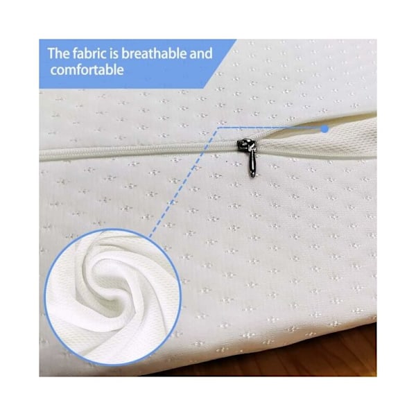 Hvid halvmåne pude, halvcylinderformet fodstøtte, memory foam fodstøtte, fodpude under skrivebordet, skum fodstøtte.