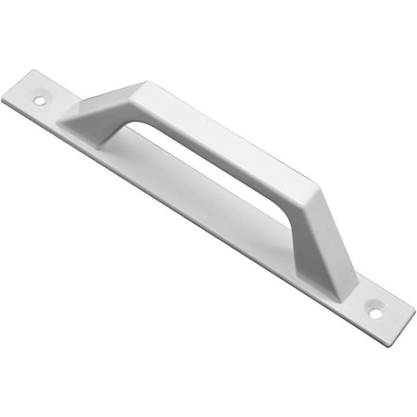 Höger handtag i vit aluminium för skjut- eller avtagbara dörrar - 200 x 24 x 43 mm Funktionellt och bekvämt handtag