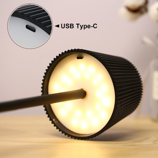 LED bordlampe Moderne gulvlampe med taktil kontroller med variabel intensitet med 3 fargetemperaturer for stue designkontor