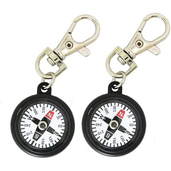 Kompass Nyckelring Orientering Kompass Vandring Ryggsäck Kompass Mini Överlevnadskompass Navigationsverktyg Present till Vandring Camping Jakt Utomhus Pack