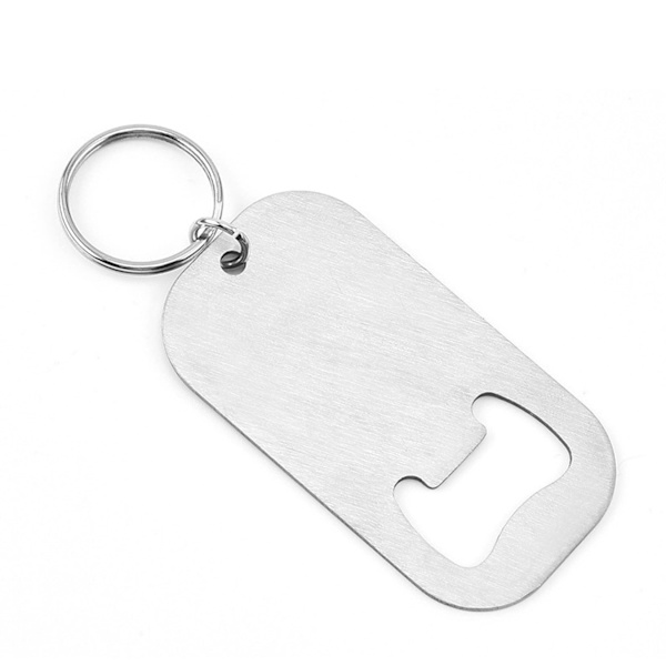 Flaskeåbner med nøglering, rustfrit stål nøglering øl sodavand flaskeåbner til hjem, bar, fest