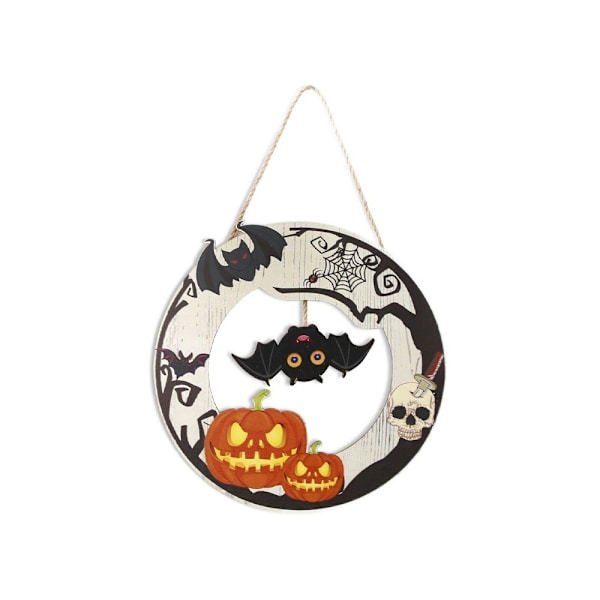 Halloween puinen kyltti Ghost Festival kodin sisustus riipus aave kallo ovi kyltti riipus