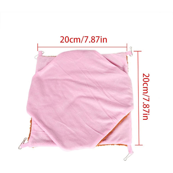 Dobbeltlags hengekøye for hamster, dobbeltlags hengekøye for hamster, dobbelt hengekøye for hamster, hengekøye for hamster, for små dyr som leker og sover