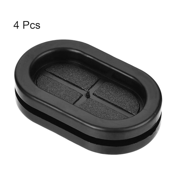 Gummi Kabelmuffe Oval Muffe Dobbeltsidet Montering Dimension 35 x 20 mm Gummi Kabelmuffe Beskyttelse 4 stk