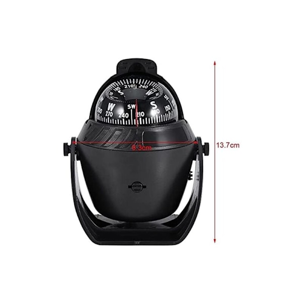 Elektroninen navigointi auto purjevenelaatikko kompassi LED Camping boss LED