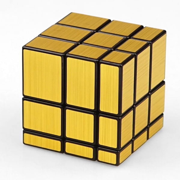 Golden-Cube 3x3 3x3x3 Magic Mirror Speed ​​​​Magic Cube Puzzle Ultr