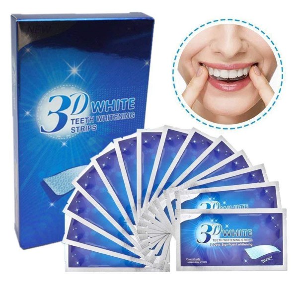 14 tandblekningsremsor - Professionell kvalitet - med avancerad anti-halkteknik - Bevisad effektivitet - Premium Bright White-Strips av