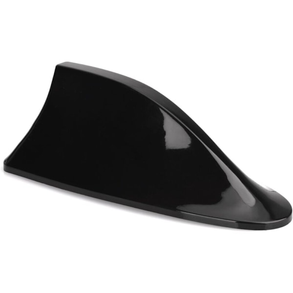 Universal bilantenne Universal antenne af bilhajfinne tagantenne AMFM aluminiumantenne sort bilantenne 17 cm med ABS forstærker