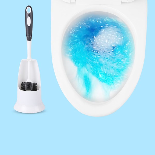 Toiletbørste Toiletsæt Hjem Langskaftet Toiletbørste Sæt (Hvid)
