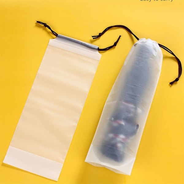 10 stk. Damps Damps Walking Wallet Case Upap Lapuia Genanvendelig Dækning Transparent Paraply Organizers Fold Upple Lommer Lommer Snorlommer Til