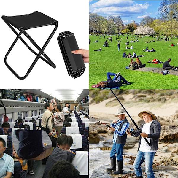 Fällbar campingpall utomhus fällbar pall