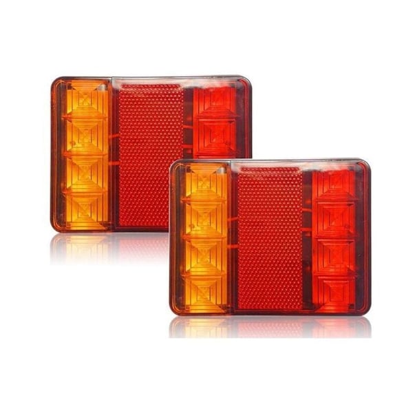 Valot ja heijastimet perävaunuun, 2 kpl 12 V LED-takavalot, Monitoimiset takavalot traktorin perävaunuun