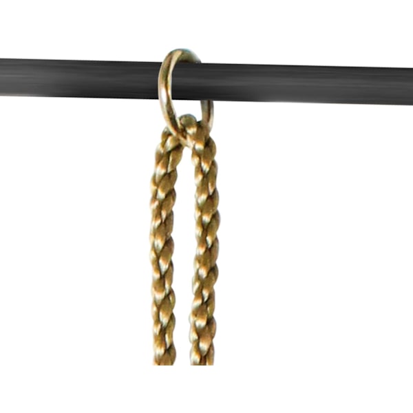 Trapes, ringer og gymnastikkstang i tre for barn, grønn, 200 cm, materiale: plast (PP, PE)