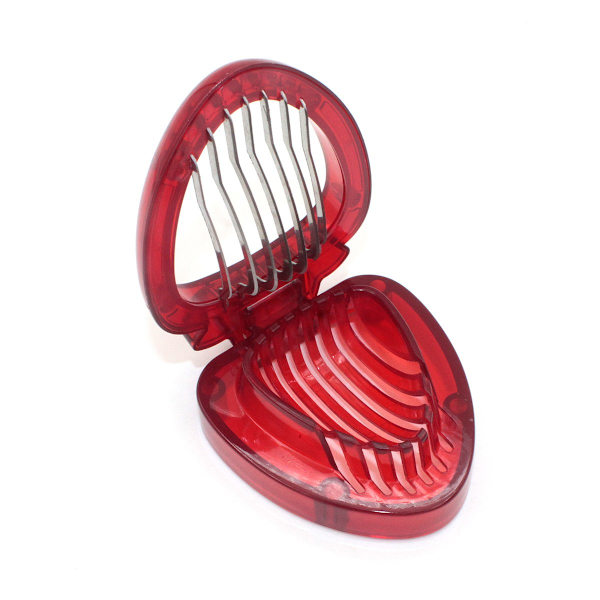 Jordbærslicer - Køkken Cutter Gadget - Køkkenredskab - Mini Slicer Cut - Rustfrit Stålblad