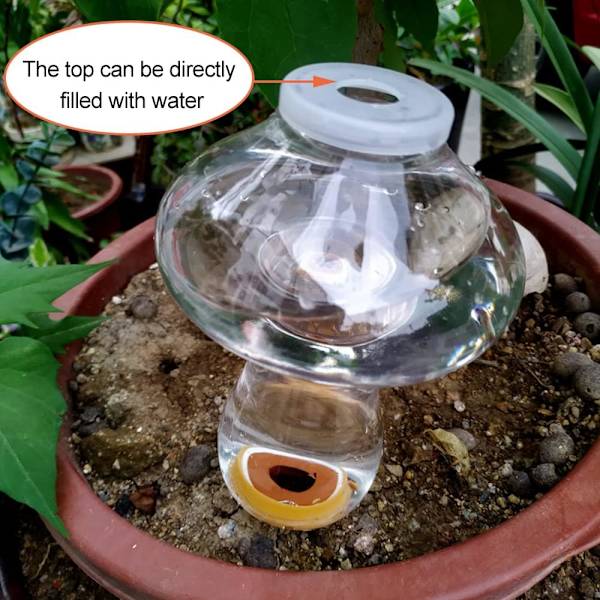 2 stk. kegleformet vandingsflaske 500 ml, indendørs plante lerkugle, automatiske vandingssystemer til plantepotte, vanddispenser planter vanding ferie