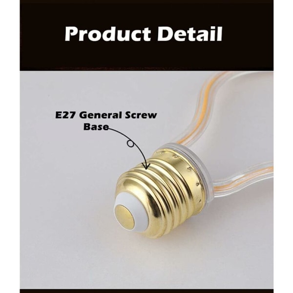 4W E27 Kreativa LED-lampor Dekorativa Stjärnformade Varmvita Filamentlampa 2700K AC 220V Strålvinkel 360 ​​Ljus