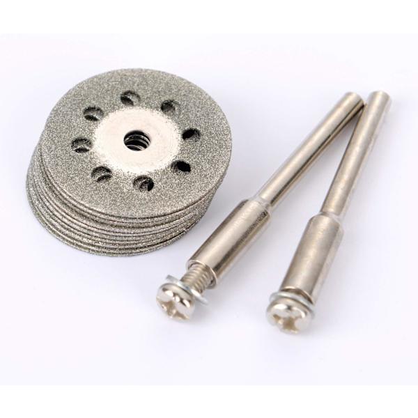 12 stk. 22mm perforerede miniskæreskiver, diamant, skæreskiver, Ann Arbor Rods