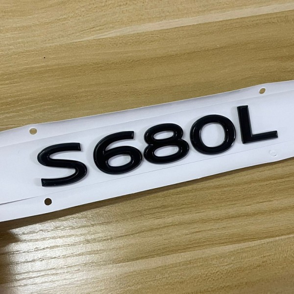 Suitable for Maybach rear emblem S450 S480 S580 GLS480 600 alphanumeric label (1 piece)(S680L black 1)