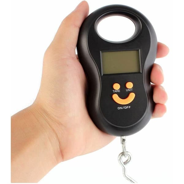 Mini digitalvåg, bärbar, för bagage, viktkrok, elektronisk våg
