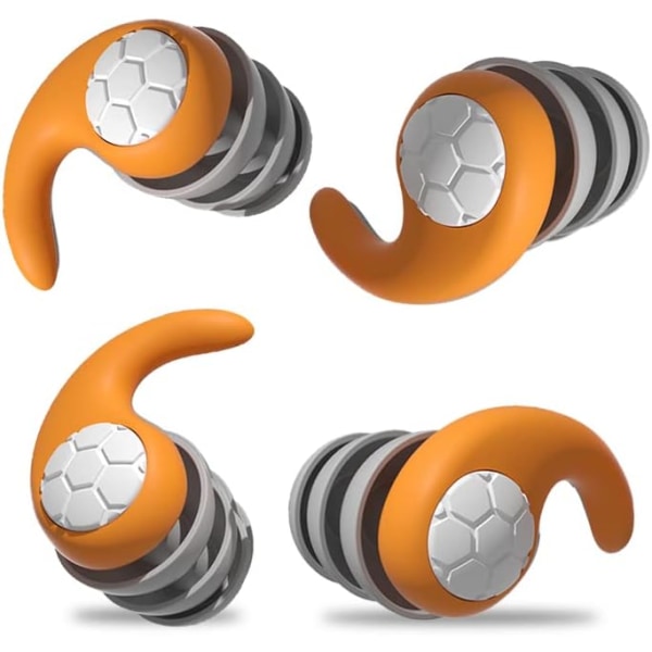 2 par støjreducerende ørepropper - 3D The New, ørepropper til søvn