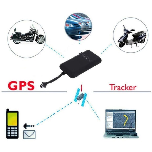 GPS-tracker til bil, Realtidspositionering og sporing Mini GPS-tracker til motorcykel Nem at skjule GPS-tracker, GPS-tracker med Geofence Tyverialarm