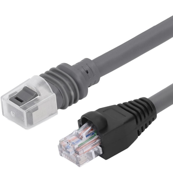 Satellitt Ethernet-kabel, rektangulær erstatning vanntett bærbar for mini rektangulær satellitt grå (2m / 7ft)