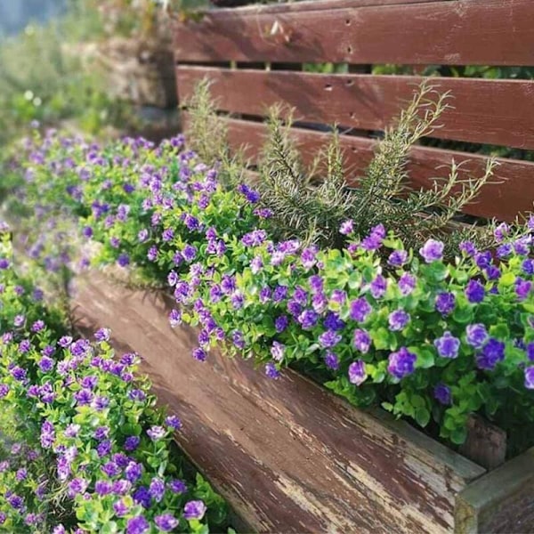 Sæt med 15 buketter af kunstige blomster til udendørs brug - UV-bestandige