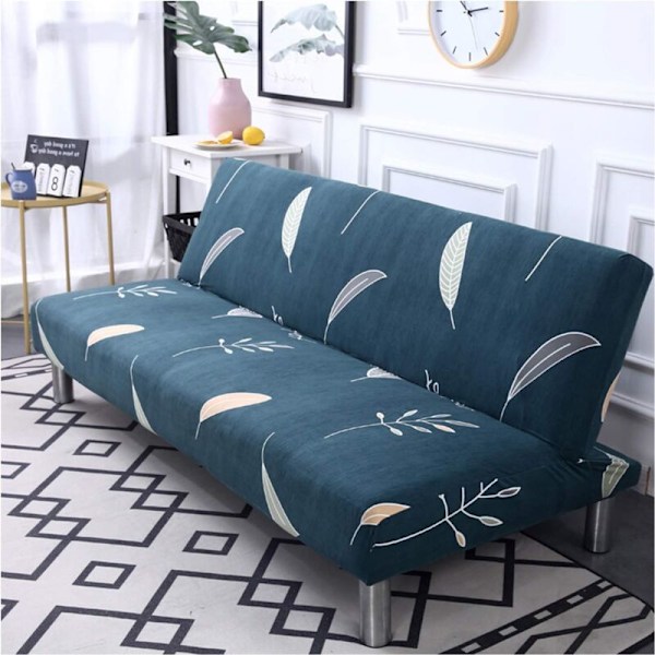 Sofaovertræk uden elastiske arme 3-personers anti-plet Salon Print overtræk 190-230cm