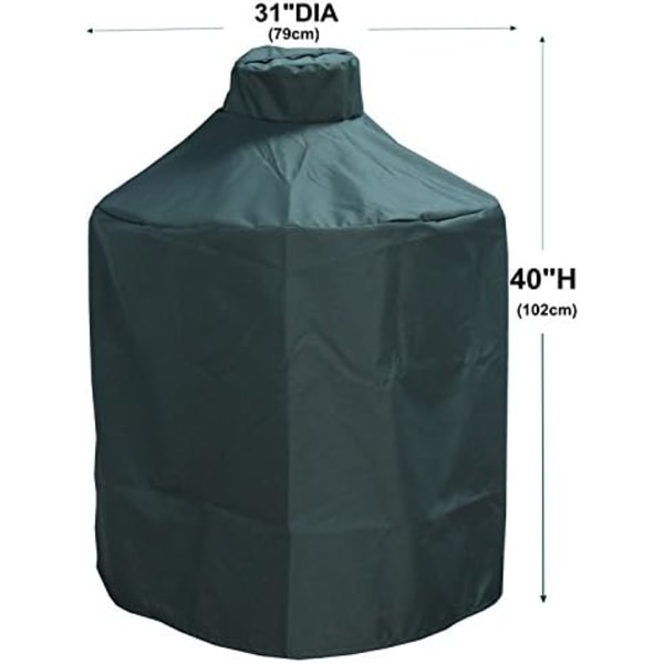 Mini Lustrous Cover Stor Stor Grønn Egg, Kraftig Keramisk BBQ - Premium Utendørs Grilltrekk Holdbart Vannbestandig Stoff Stor
