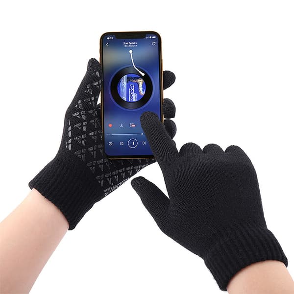 1 par vinterhandsker, unisex vindafvisende varme handsker